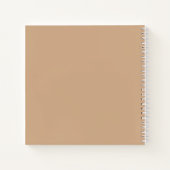 Modernes Minimal Taupe Wedding Gästebuch Notizblock (Rückseite)