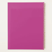 Modernes Minimal Trendy Monogram Violet Lila Planer (Rückseite)