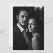 Modernes Minimal Tyografie Big Names Foto Save The Date (Rückseite)