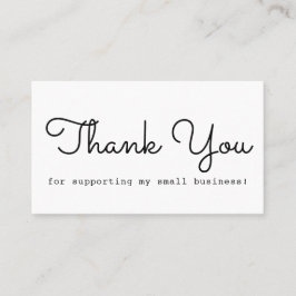 Modernes Minimal Vielen Dank Visitenkarte