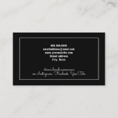 Modernes Minimal Visitenkarte (Rückseite)