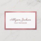 Modernes Minimal Visitenkarte (Vorderseite)