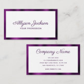 Modernes Minimal Visitenkarte (Vorne/Hinten)