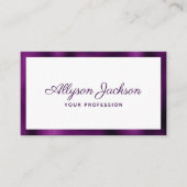 Modernes Minimal Visitenkarte (Vorderseite)