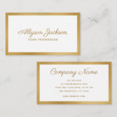 Modernes Minimal Visitenkarte (Vorne/Hinten)