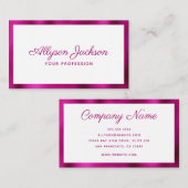 Modernes Minimal Visitenkarte (Vorne/Hinten)