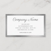 Modernes Minimal Visitenkarte (Rückseite)