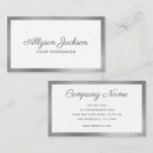 Modernes Minimal Visitenkarte (Vorne/Hinten)