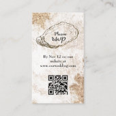 Modernes Minimal Watercolor Oyster Beach UAWG Begleitkarte (Vorderseite)