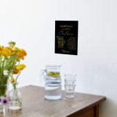 Modernes Minimal Wedding Jenga Game Gästebuchzeich Foliendrucke (Ablage(Küche))