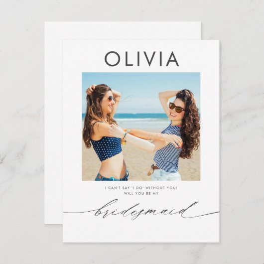 Modernes Minimal wird mein Foto sein (Vorne/Hinten)