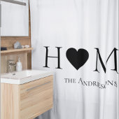 Modernes Minimal-Zuhause-Personalisiertes Geschenk Duschvorhang
