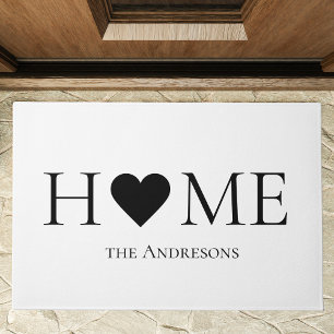 Modernes Minimal-Zuhause-Personalisiertes Geschenk Fußmatte