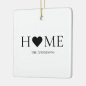 Modernes Minimal-Zuhause-Personalisiertes Geschenk Keramikornament (Links)