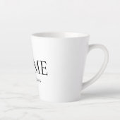 Modernes Minimal-Zuhause-Personalisiertes Geschenk Milchtasse (Rechts)
