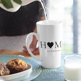 Modernes Minimal-Zuhause-Personalisiertes Geschenk Milchtasse