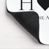 Modernes Minimal-Zuhause-Personalisiertes Geschenk Mousepad (Ecke)