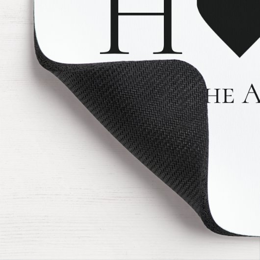 Modernes Minimal-Zuhause-Personalisiertes Geschenk Mousepad (Ecke)