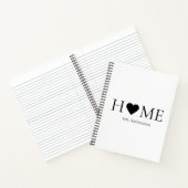 Modernes Minimal-Zuhause-Personalisiertes Geschenk Notizblock (Innenseite)