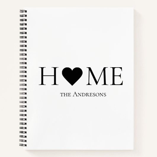 Modernes Minimal-Zuhause-Personalisiertes Geschenk Notizblock (Vorderseite)