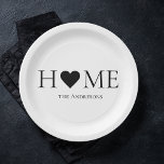 Modernes Minimal-Zuhause-Personalisiertes Geschenk Pappteller<br><div class="desc">Herzlich willkommen in unserer modernen Minimal Zuhause Family Kollektion auf Zazzle - das ideale Ziel für personalisierte Geschenke,  die Ihre Zuhause erheben und Familienbande feiern. Unsere sorgfältig ausgewählte Produktpalette verbindet zeitgenössisches Design mit der Wärme der Familie und schafft so eine einzigartige und stilvolle Touch für Ihre Lebensräume.</div>