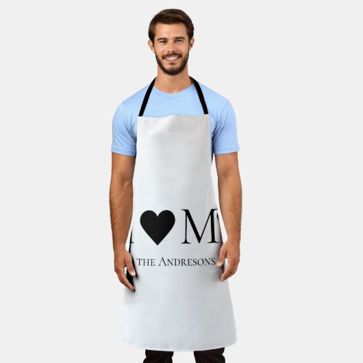 Modernes Minimal-Zuhause-Personalisiertes Geschenk Schürze (Getragen)