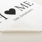 Modernes Minimal-Zuhause-Personalisiertes Geschenk Sherpadecke (3/4)