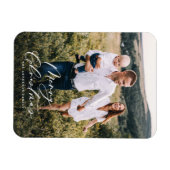 Modernes, minimales 1 Foto Weihnachtsgeschenk Magnet (Horizontal)