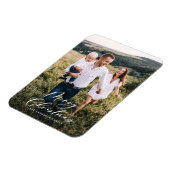 Modernes, minimales 1 Foto Weihnachtsgeschenk Magnet (Linke Seite)