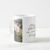 Modernes, minimales 2 Foto Weihnachtsgeschenk Kaffeetasse (Vorderseite Links)