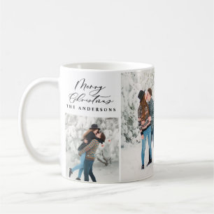 Modernes, minimales 5 Foto Weihnachtsgeschenk Kaffeetasse