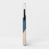 Modernes minimales abstrakt geometrisches Blau & R Case-Mate iPhone Hülle (Hinten/Links)