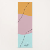 Modernes, minimales abstraktes geometrisches Farbm Yogamatte (Vorderseite)