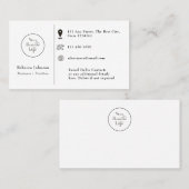 Modernes, minimales Add-Logo Visitenkarte (Vorne/Hinten)