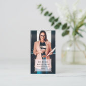 Modernes minimales Berufliches Foto Visitenkarte (Stehend Vorderseite)