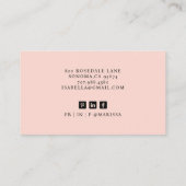 Modernes minimales Berufliches Foto Visitenkarte (Rückseite)