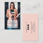 Modernes minimales Berufliches Foto Visitenkarte (Vorne/Hinten)