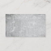 Modernes, minimales Betonunternehmen Visitenkarte (Rückseite)