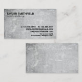 Modernes, minimales Betonunternehmen Visitenkarte (Vorne/Hinten)