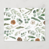 Modernes, minimales Blatt-1-Foto-Drehbuch (Rückseite)