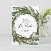 Modernes, minimales Blattwerk 1 Foto Weihnachten (Stehend Vorderseite)