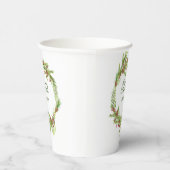 Modernes, minimales Blattwerk Elegante Drehbuch We Pappbecher (Rechts)