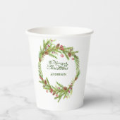 Modernes, minimales Blattwerk Elegante Drehbuch We Pappbecher (Vorderseite)