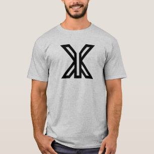 Modernes minimales Buchstaben-XY-Monogramm T-Shirt