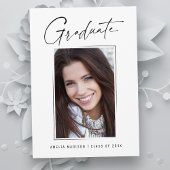 Modernes, minimales, einzigartiges Ink Script Grad Ankündigung