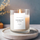 Modernes, minimales Elegantes Candle Label Lebensmitteletikett