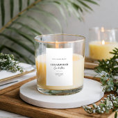 Modernes, minimales Elegantes Candle Label Lebensmitteletikett