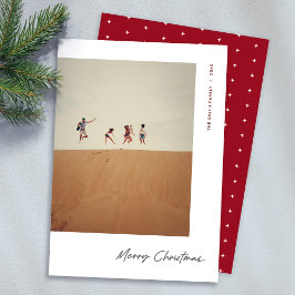 Modernes Minimales Foto Frohe Weihnachten