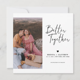 Modernes Minimales Foto für Hochzeiten retten den 