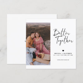Modernes Minimales Foto für Hochzeiten retten den 
